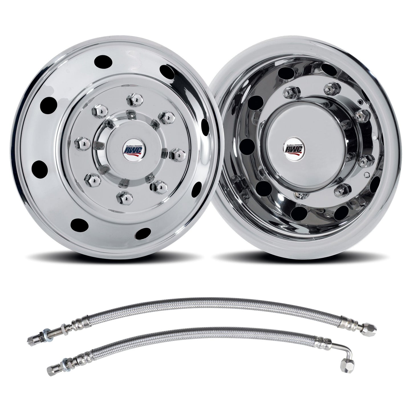 Stainless Steel AR Front/Rear Simulator Kit - Front / Rear Bridge Plate Mount / Air Valve Extensions