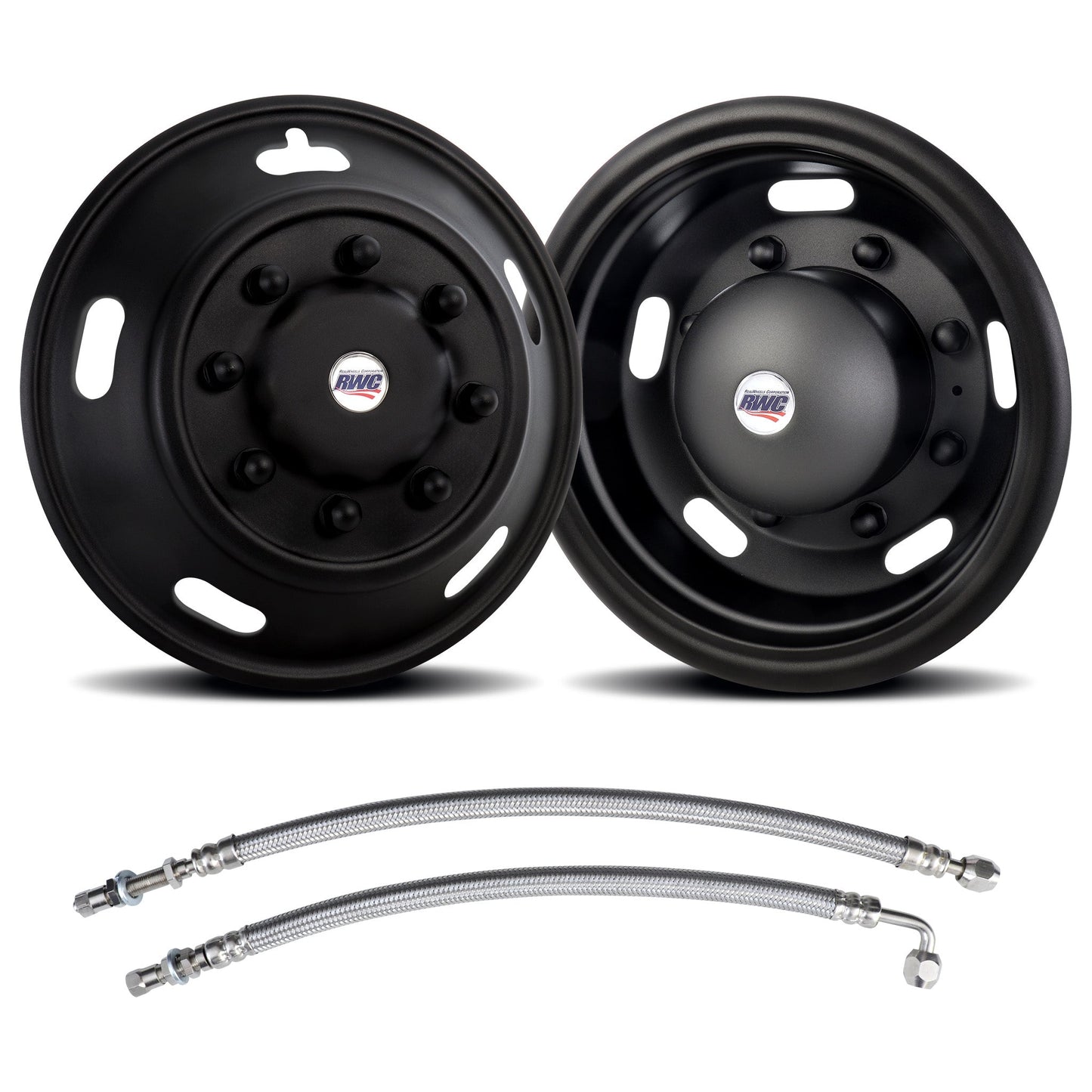 19.5" x 6.00" Stainless Steel Ford F-450/F-550 & F-Super Duty DRW Full Simulator Kit w/ Air Valve Ext. – E-Series