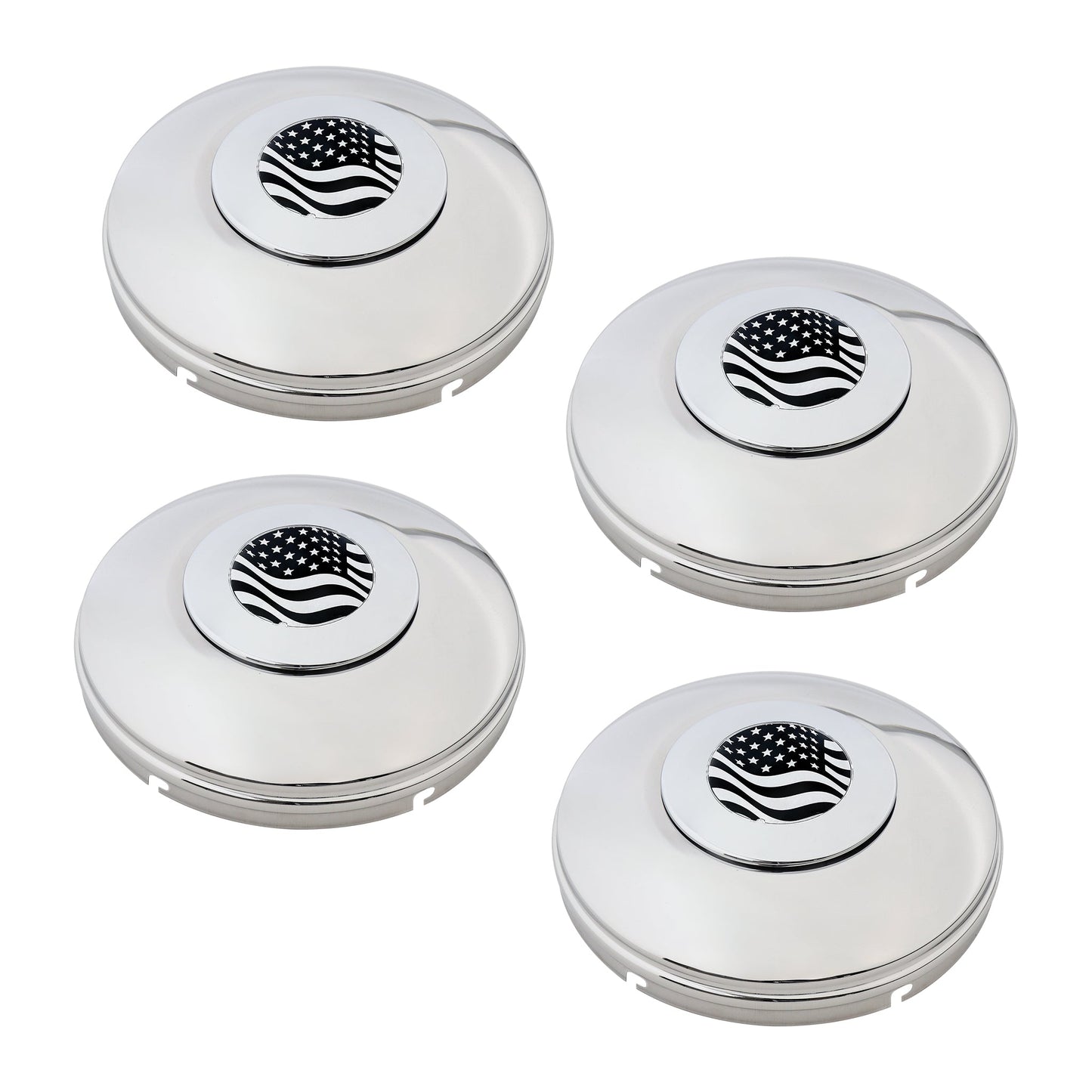 Rear Twist & Lock Baby Moon with Real Logo Floaters Kit (4 Covers) – Drive Axle 5/8" bolts