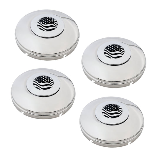 Rear Twist & Lock Baby Moon with Real Logo Floaters Kit (4 Covers) – Drive Axle 5/8" bolts